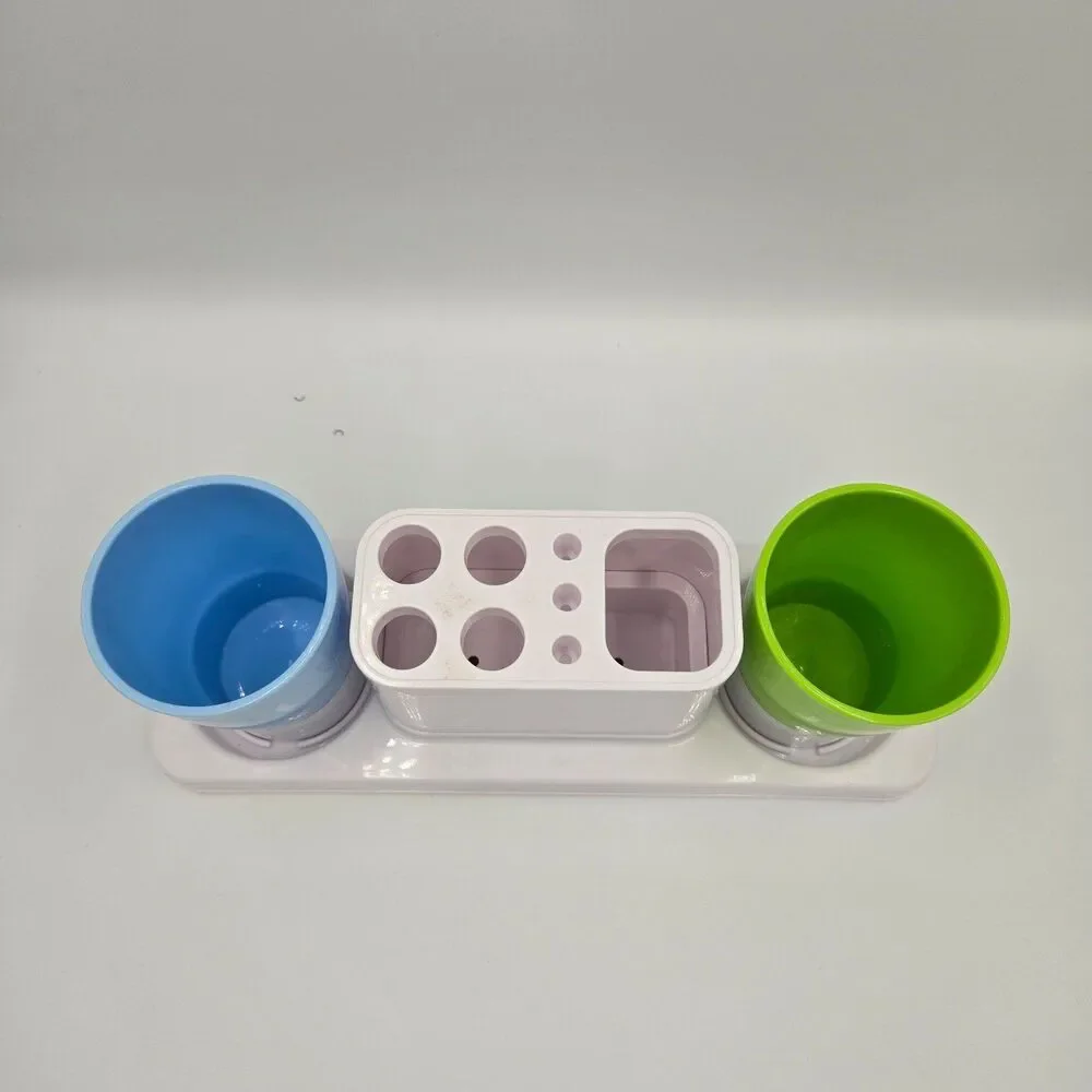 Toothbrush Holder Bathroom Organizer Cups